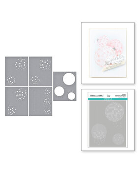 Spellbinders Shine Bright Disco Impressions Layered Stencil (STN-094) Spellbinders Shine Bright Disco Impressions Layered Stencil (STN-094)