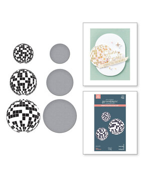 Spellbinders Shine Bright Disco Impressions Press Plate & Die Set (BP-210) Spellbinders Shine Bright Disco Impressions Press Plate & Die Set (BP-210)