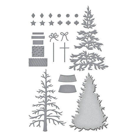 Spellbinders Timeless Trees Classic Christmas Tree Dies (S5-665)