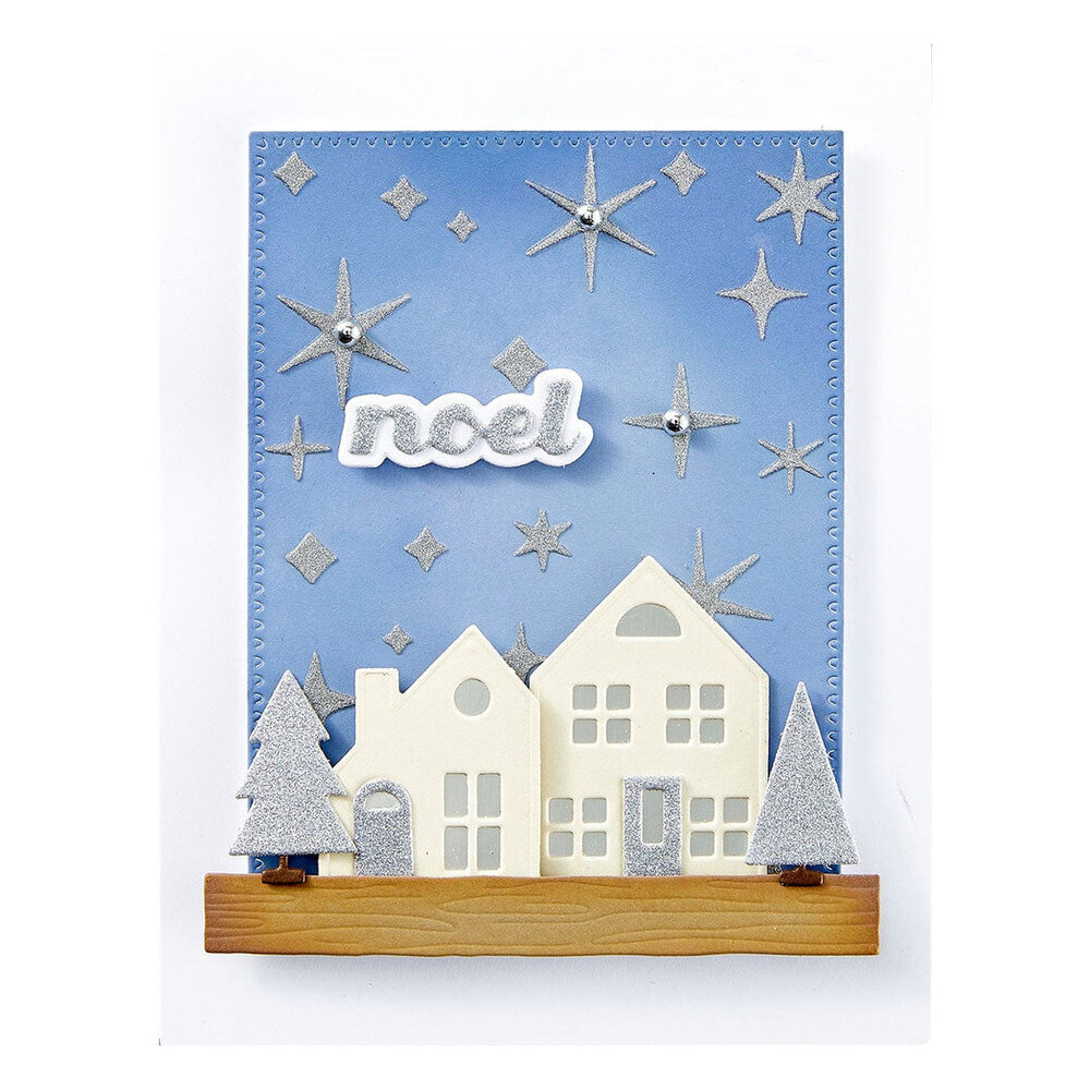 Spellbinders Timeless Trees Mantel Village Dies (S4-1395)