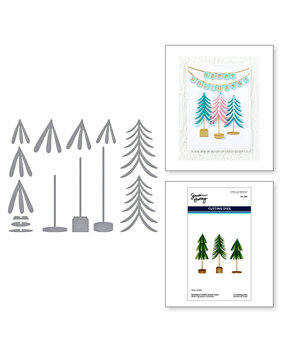 Spellbinders Timeless Trees Whimsical Bottle Brush Trees Dies (S4-1397) Spellbinders Timeless Trees Whimsical Bottle Brush Trees Dies (S4-1397)