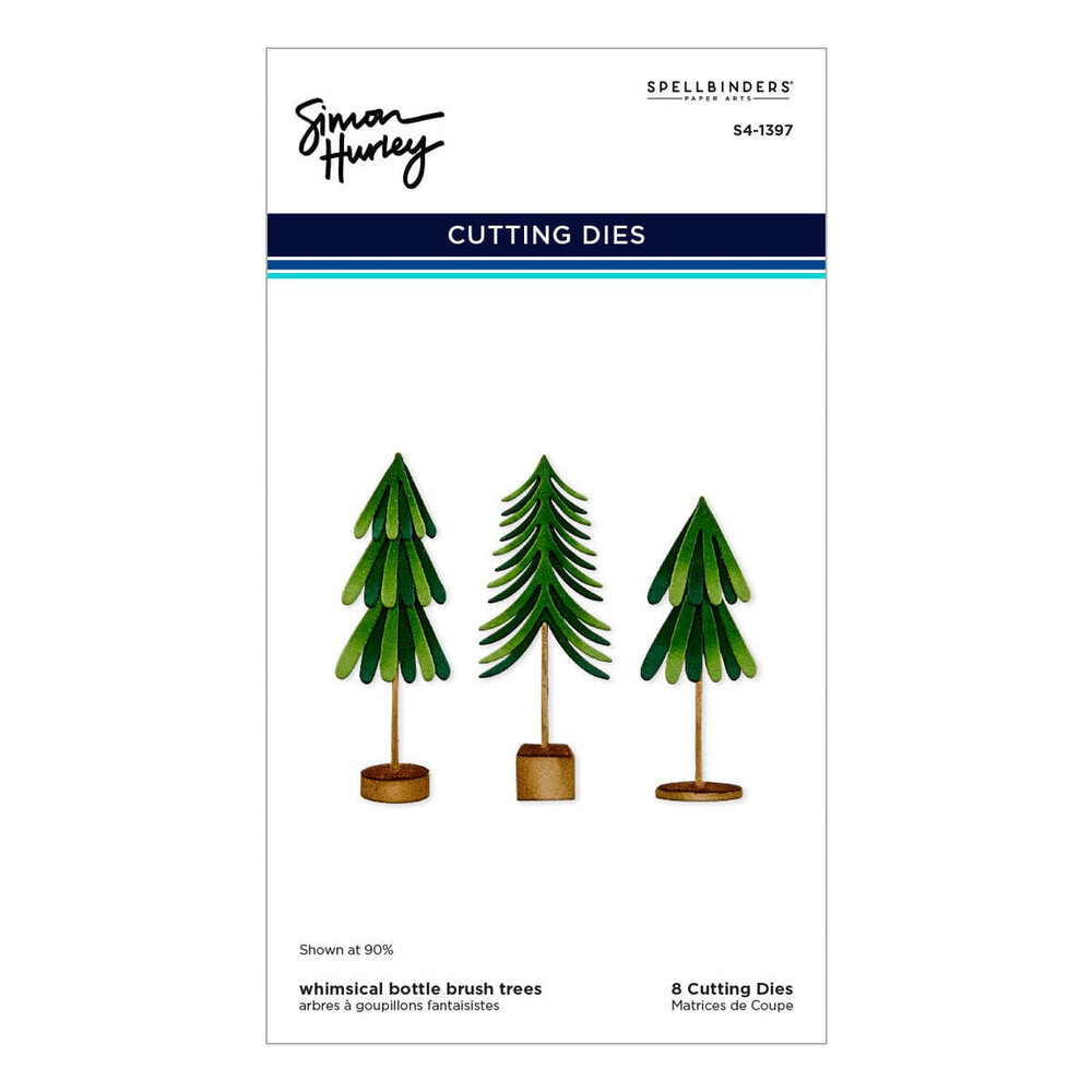 Spellbinders Timeless Trees Whimsical Bottle Brush Trees Dies (S4-1397) Spellbinders Timeless Trees Whimsical Bottle Brush Trees Dies (S4-1397)