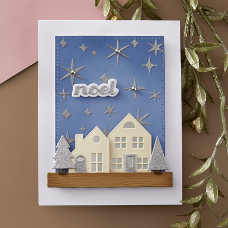 Spellbinders Timeless Trees Mantel Village and Decorations Dies Bundle (BD-0905)