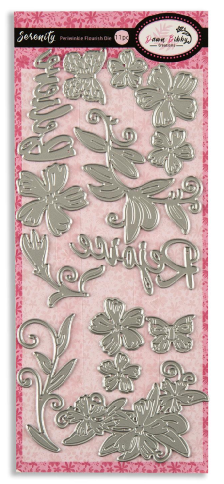 Dawn Bibby Serenity Die Periwinkle Flourish (DB1005) Dawn Bibby Serenity Die Periwinkle Flourish (DB1005)