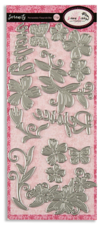 Dawn Bibby Serenity Die Periwinkle Flourish (DB1005) Dawn Bibby Serenity Die Periwinkle Flourish (DB1005)