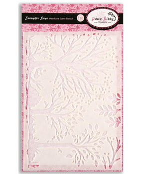 Dawn Bibby Lavender Lane Stencil Woodland Scene (DB1015) Dawn Bibby Lavender Lane Stencil Woodland Scene (DB1015)