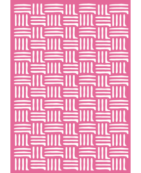 Dawn Bibby Beautiful Blooms Stencil Basket Weave (DB1023)