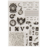 Dawn Bibby Wings Of Time Clear Stamps Timepiece & Ephemera (DB1033)