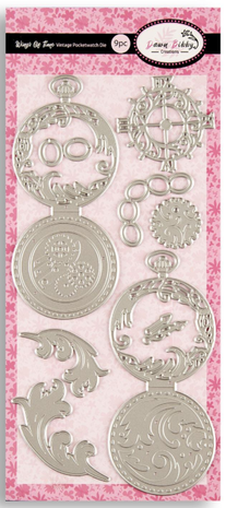 Dawn Bibby Wings Of Time Die Vintage Pocketwatch (DB1028) Dawn Bibby Wings Of Time Die Vintage Pocketwatch (DB1028)