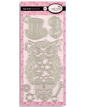 Dawn Bibby Wings Of Time Die Steampunk Owl (DB1030) Dawn Bibby Wings Of Time Die Steampunk Owl (DB1030)