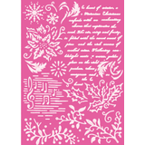 Dawn Bibby Timeless Christmas Stencil Script & Foliage (DB1042)