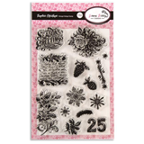 Dawn Bibby Timeless Christmas Clear Stamps Vintage Foliage (DB1043)