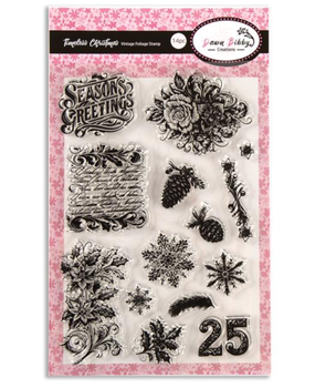 Dawn Bibby Timeless Christmas Clear Stamps Vintage Foliage (DB1043)