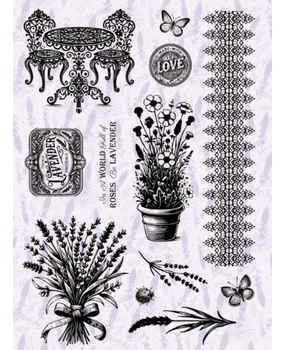 Dawn Bibby Provencal Clear Stamps Le Jardin (DB1063)