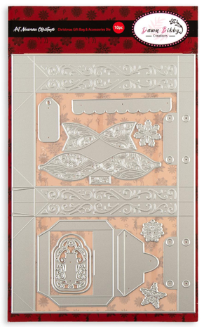 Dawn Bibby Art Nouveau Die Christmas Gift Bag & Accessories (DB1067) Dawn Bibby Art Nouveau Die Christmas Gift Bag & Accessories (DB1067)