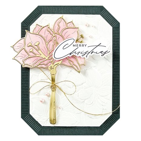 Spellbinders Amaryllis Christmas Home for Christmas Sentiments Press Plate & Die Set (BP-220) Spellbinders Amaryllis Christmas Home for Christmas Sentiments Press Plate & Die Set (BP-220)