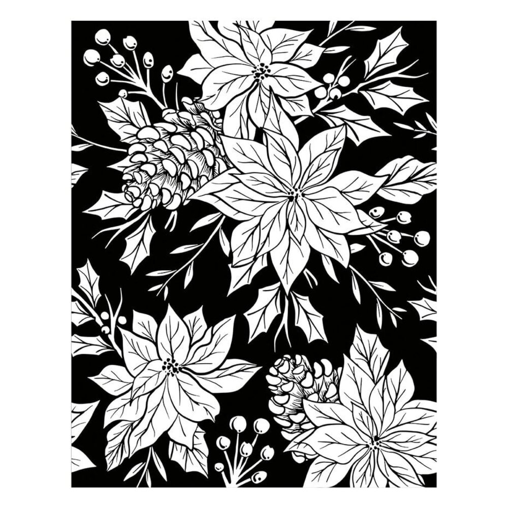 Spellbinders Amaryllis Christmas Festive Poinsettias Press Plate (BP-226) Spellbinders Amaryllis Christmas Festive Poinsettias Press Plate (BP-226)