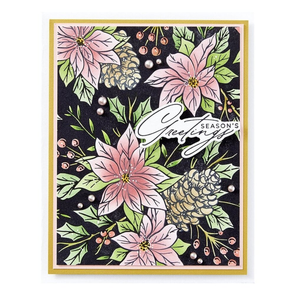 Spellbinders Amaryllis Christmas Festive Poinsettias Press Plate (BP-226) Spellbinders Amaryllis Christmas Festive Poinsettias Press Plate (BP-226)