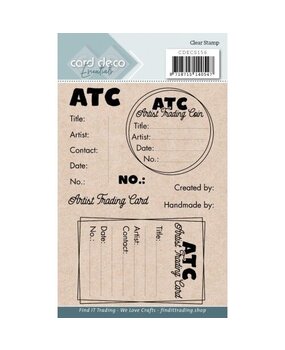 Card Deco Clear Stamp ATC (CDECS156)*