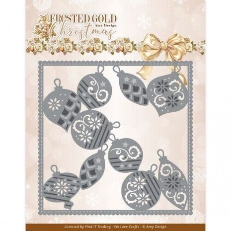 Amy Design Frosted Gold Christmas Dies Frosted Gold Frame (ADD10319)
