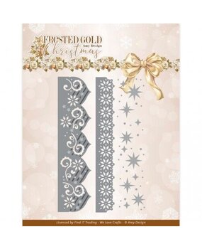 Amy Design Frosted Gold Christmas Dies Frosted Gold Borders (ADD10320) Amy Design Frosted Gold Christmas Dies Frosted Gold Borders (ADD10320)