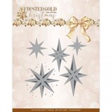 Amy Design Frosted Gold Christmas Dies Frosted Gold Stars (ADD10322)