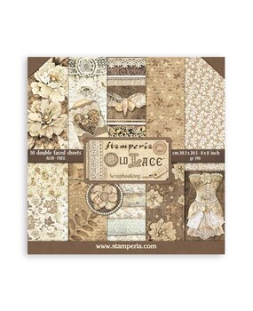 Stamperia Old Lace 8x8 Inch Paper Pack (SBBS116)