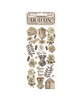 Stamperia Old Lace Rub-On 4x8,5 Inch Corsets (DFLRB122)