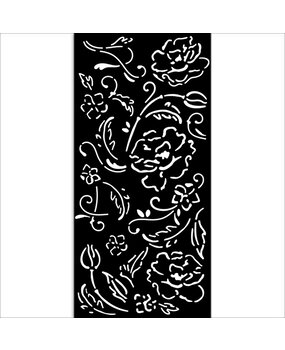 Stamperia Old Lace Thick Stencil 12x25cm Flowers (KSTDL105)*