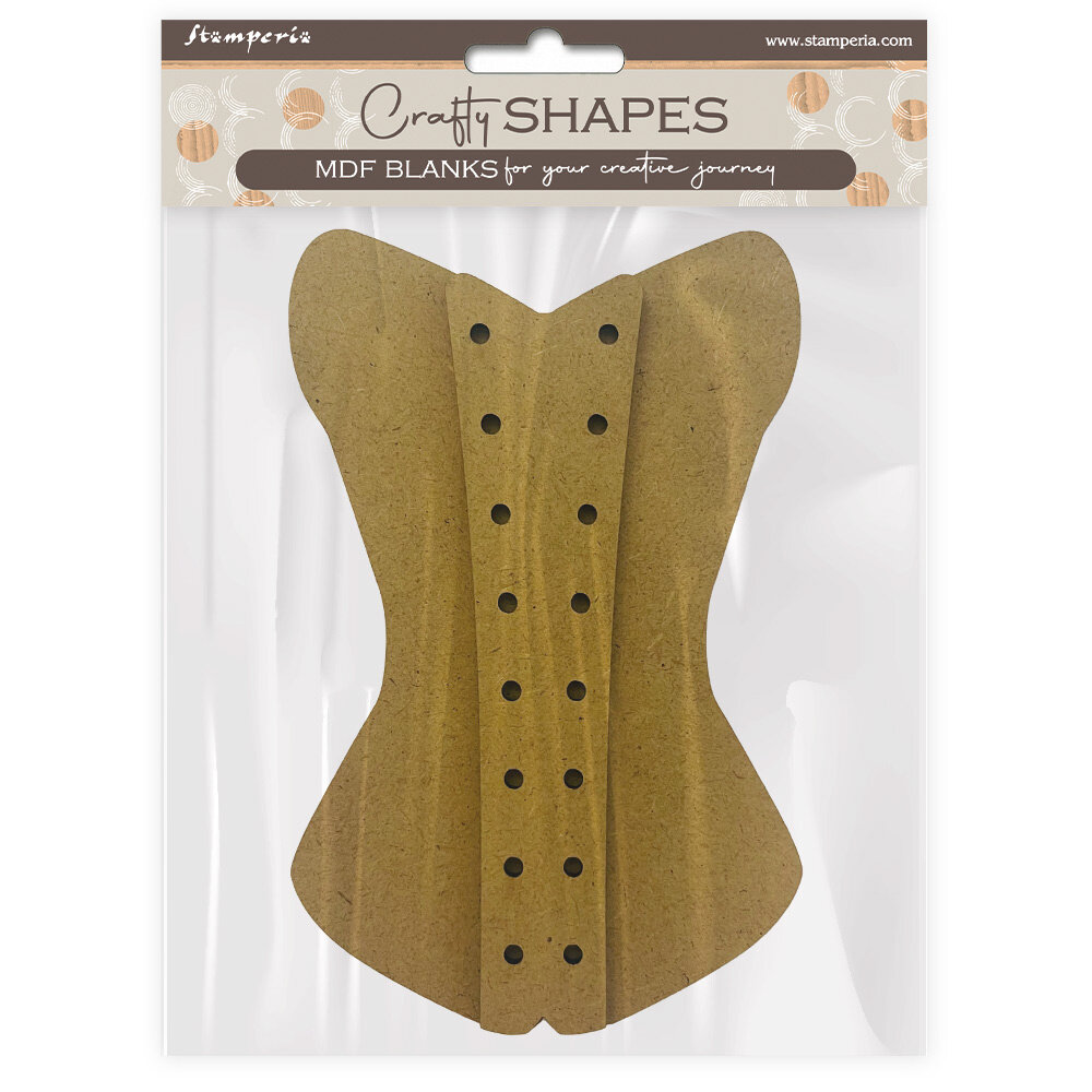 Stamperia Old Lace MDF Crafty Shapes Blanks Corset (KLSM27) Stamperia Old Lace MDF Crafty Shapes Blanks Corset (KLSM27)