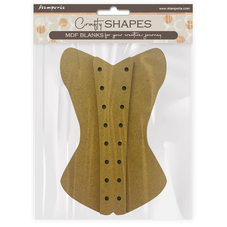 Stamperia Old Lace MDF Crafty Shapes Blanks Corset (KLSM27) Stamperia Old Lace MDF Crafty Shapes Blanks Corset (KLSM27)