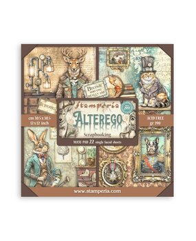Stamperia Alterego 12x12 Inch Single Face Paper Pack (SBBXLB18) Stamperia Alterego 12x12 Inch Single Face Paper Pack (SBBXLB18)