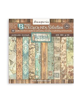 Stamperia Alterego Maxi Background 12x12 Inch Paper Pack (SBBL162) Stamperia Alterego Maxi Background 12x12 Inch Paper Pack (SBBL162)
