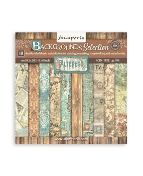 Stamperia Alterego Backgrounds 8x8 Inch Paper Pack (SBBS117)