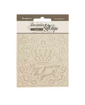 Stamperia Alterego Decorative Chips Frames and Crown (SCB240)*