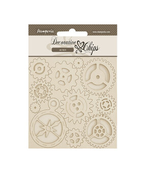 Stamperia Alterego Decorative Chips Gears and Compass (SCB241)* Stamperia Alterego Decorative Chips Gears and Compass (SCB241)*