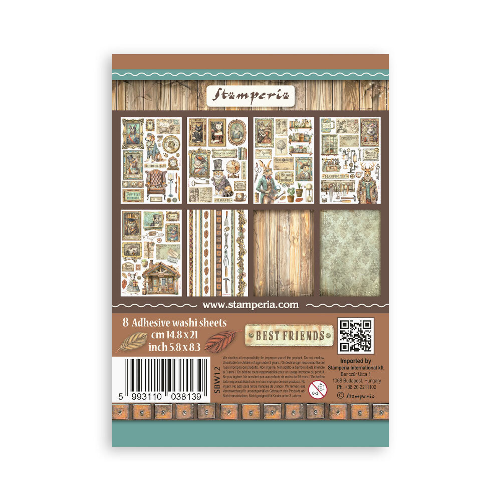 Stamperia Alterego A5 Washi Pad (SBW12) Stamperia Alterego A5 Washi Pad (SBW12)