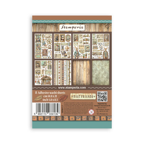 Stamperia Alterego A5 Washi Pad (SBW12) Stamperia Alterego A5 Washi Pad (SBW12)