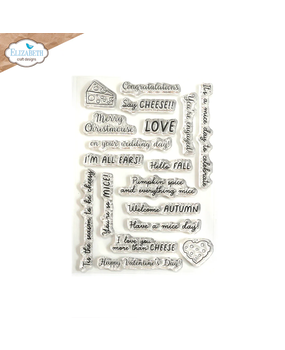 Elizabeth Craft Designs Meet the Mice A6 Clear Stamps Mice Sentiments (CS387) Elizabeth Craft Designs Meet the Mice A6 Clear Stamps Mice Sentiments (CS387)