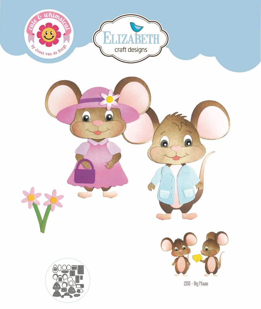 Elizabeth Craft Designs Meet the Mice Dies Big Mouse (2203)