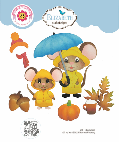 Elizabeth Craft Designs Meet the Mice Dies Fall Accessories (2206)