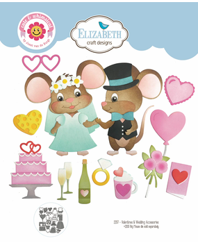 Elizabeth Craft Designs Meet the Mice Dies Valentines and Wedding Accessories (2207) Elizabeth Craft Designs Meet the Mice Dies Valentines and Wedding Accessories (2207)