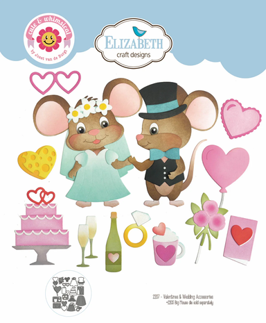 Elizabeth Craft Designs Meet the Mice Dies Valentines and Wedding Accessories (2207) Elizabeth Craft Designs Meet the Mice Dies Valentines and Wedding Accessories (2207)