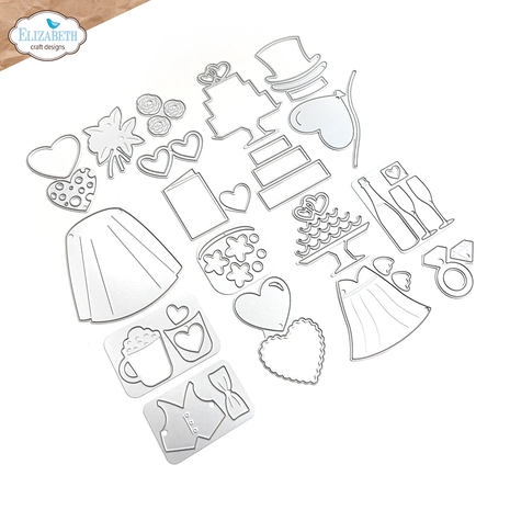Elizabeth Craft Designs Meet the Mice Dies Valentines and Wedding Accessories (2207) Elizabeth Craft Designs Meet the Mice Dies Valentines and Wedding Accessories (2207)