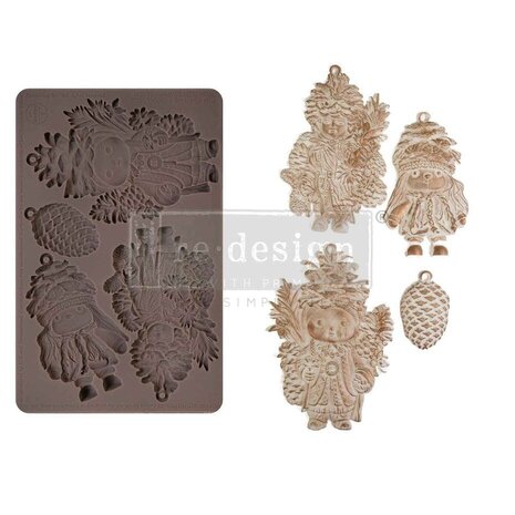 Re-Design Pinecone Dolls 5x8 Inch Decor Mould (672478) Re-Design Pinecone Dolls 5x8 Inch Decor Mould (672478)