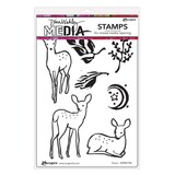 Dina Wakley MEdia Fawns Cling Stamps (MDR87786)