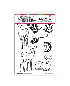 Dina Wakley MEdia Fawns Cling Stamps (MDR87786)