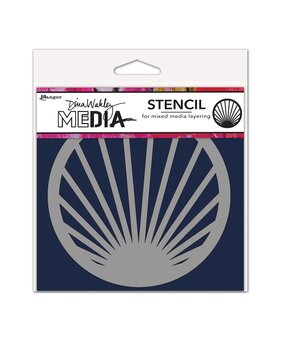 Dina Wakley MEdia Masking Stencil Burst Coaster (MDS84938) Dina Wakley MEdia Masking Stencil Burst Coaster (MDS84938)