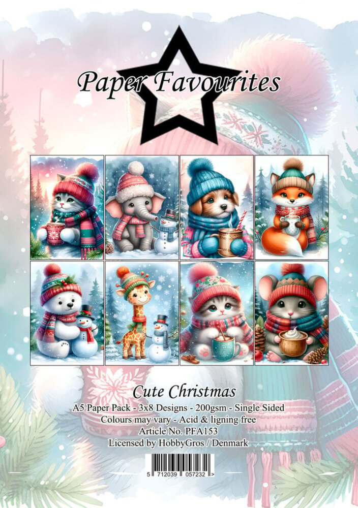 Paper Favourites Cute Christmas A5 Paper Pack (PFA153) Paper Favourites Cute Christmas A5 Paper Pack (PFA153)