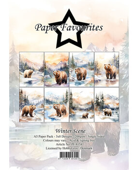 Paper Favourites Winter Scene A5 Paper Pack (PFA154)